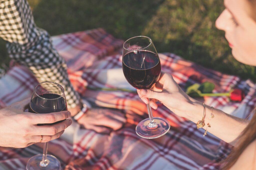 Wine in glass